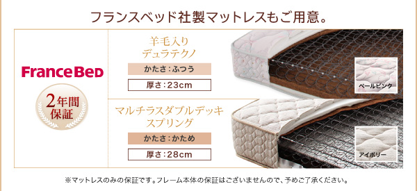 脚付きマットレスボトムベッド 商品説明画像15