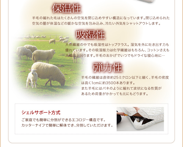 脚付きマットレスボトムベッド 商品説明画像29