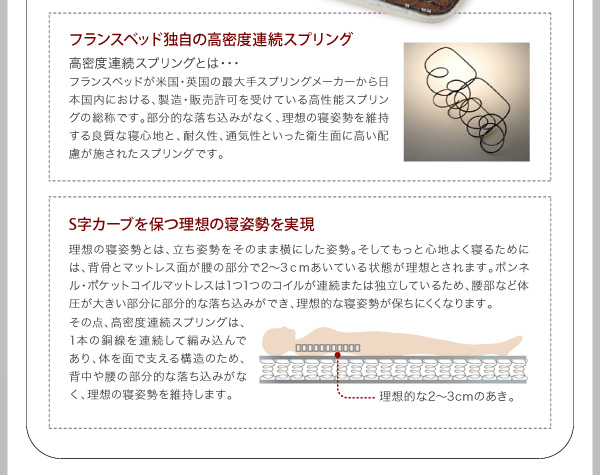 鏡面光沢仕上げ・モダンデザインすのこベッド Morenoble モアノーブル（クイーンサイズ） 商品説明画像30