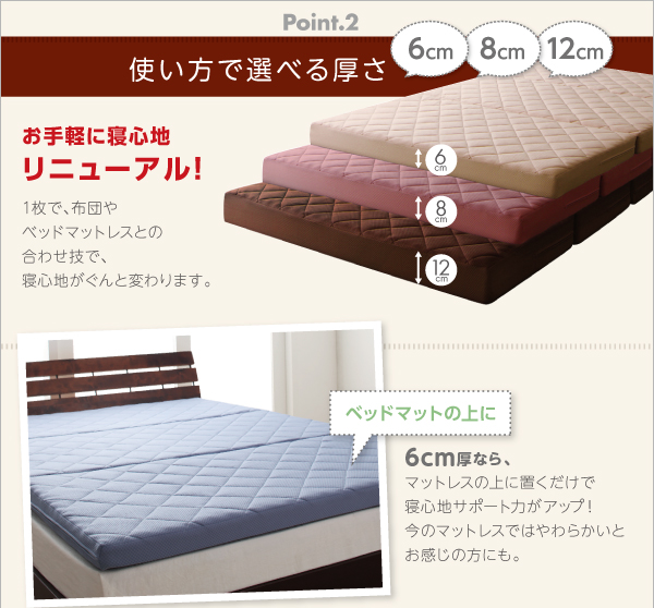 腰を支える硬質プロファイルウレタンマットレス 商品説明画像7