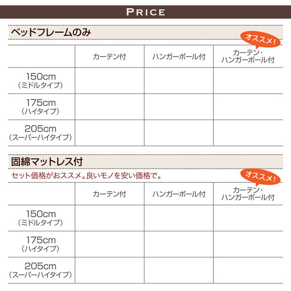 高さが選べるロフトベッド Altura アルトゥラ 商品説明画像21