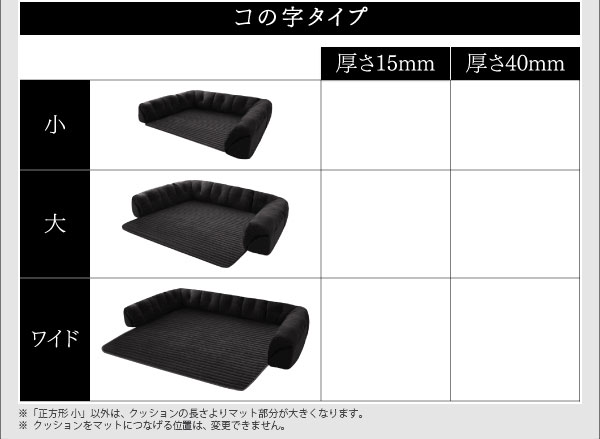 こたつに合わせるフロアコーナーソファ Wille ヴィレ 商品説明画像18