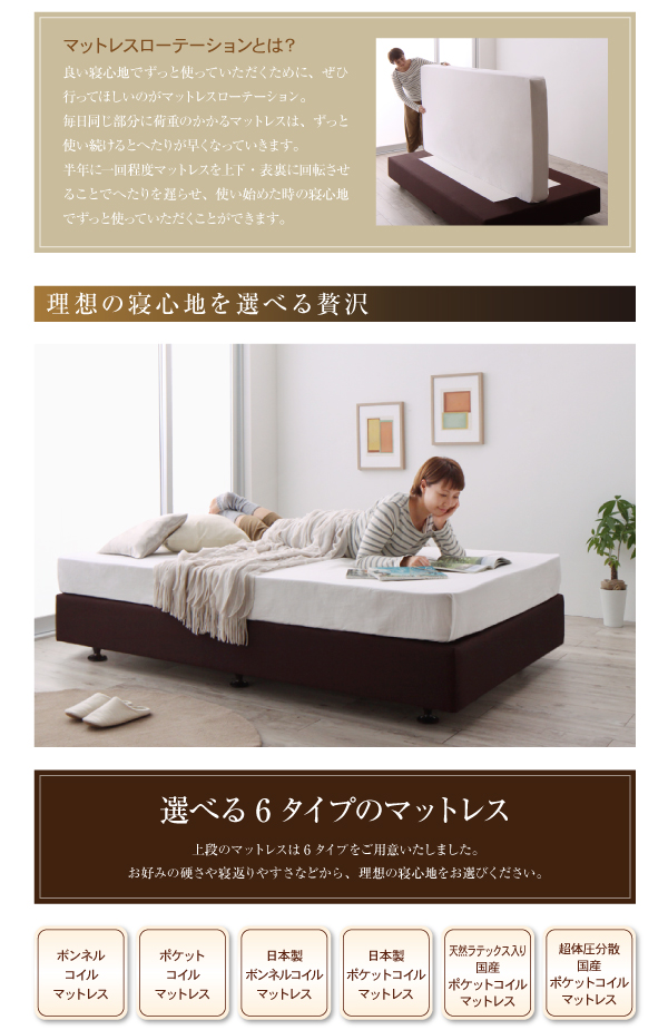 ホテル仕様デザインダブルクッションベッド 商品説明画像4
