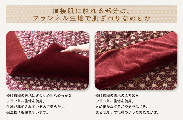 レトロ麻の葉模様こたつ布団 CORPO コルポ 商品説明画像7