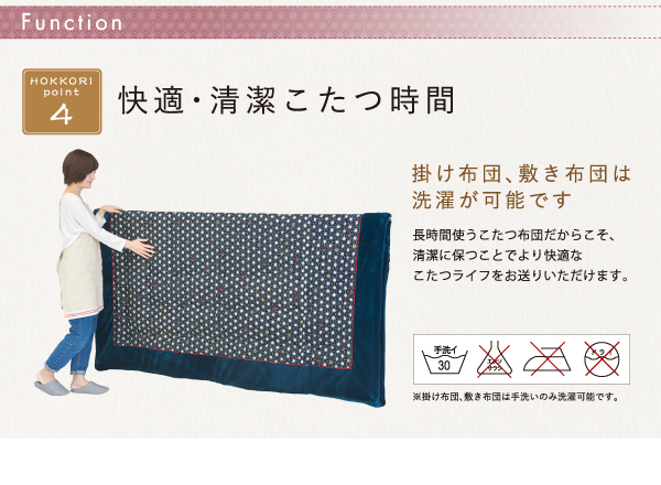 レトロ麻の葉模様こたつ布団 CORPO コルポ 商品説明画像8