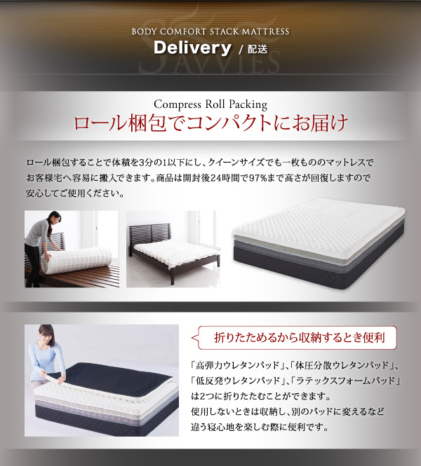 スタックマットレス SAVVIES サヴィーズ・ロイヤルスイート 商品説明画像43