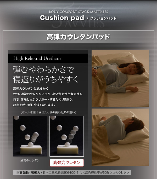 スタックマットレス SAVVIES サヴィーズ・専用オプション 商品説明画像14
