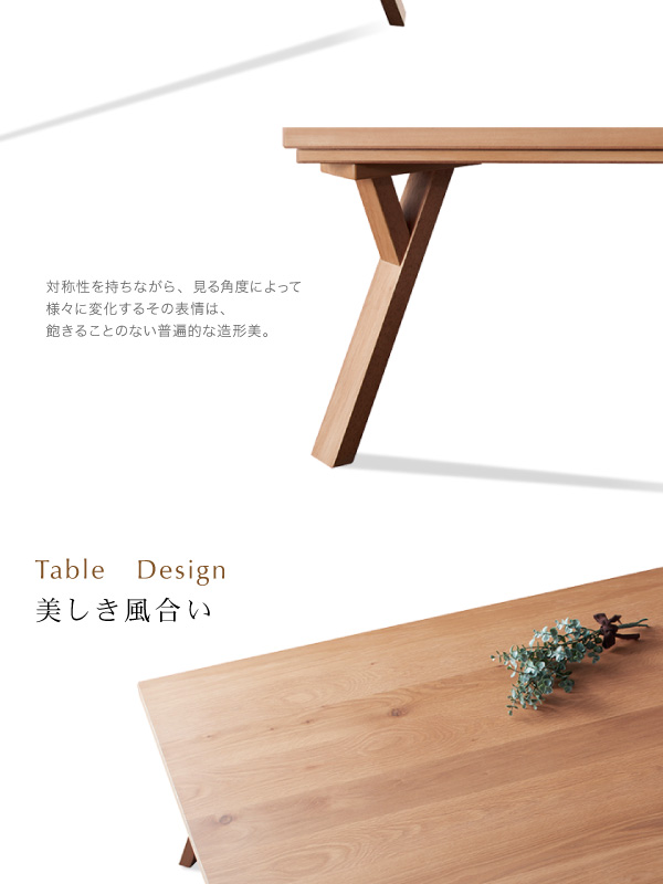 北欧モダンデザインこたつテーブル Catlaya カトレーヤ 商品説明画像4