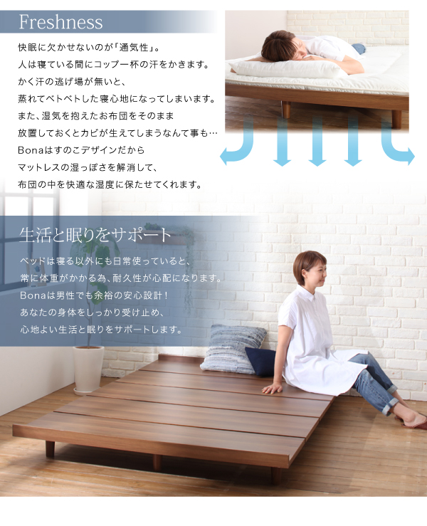 デザインボードベッド Bona ボーナ 商品説明画像11