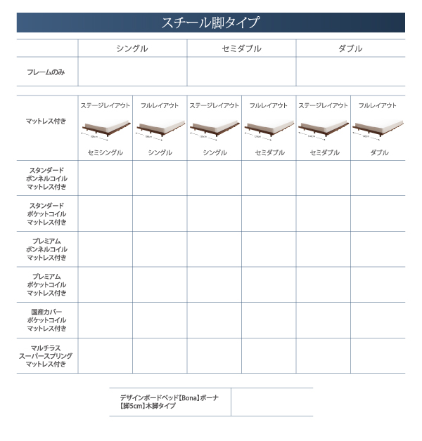 デザインボードベッド Bona ボーナ 商品説明画像15