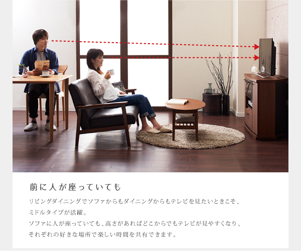 ミドルタイプコーナーテレビボード Nookis ノッキス 商品説明画像3