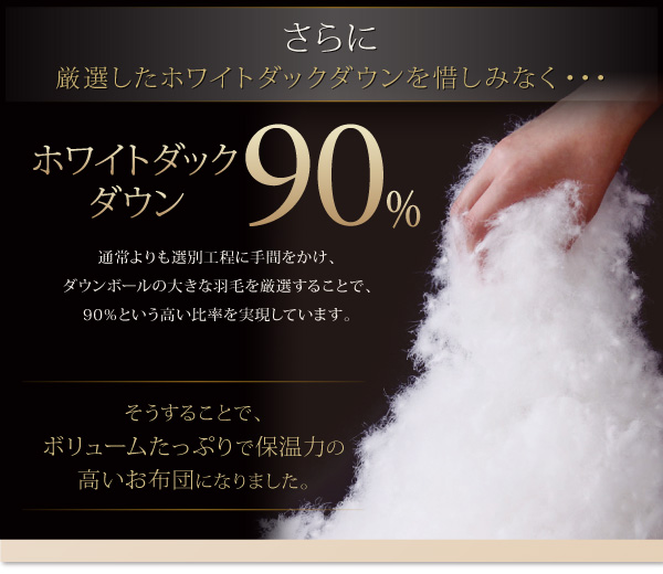 羽毛掛布団 Conrad コンラッド 商品説明画像8