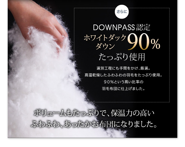 DOWNPASS認証 羽毛掛布団 商品説明画像11