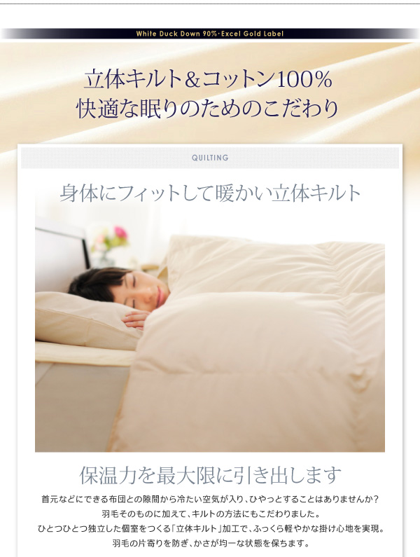 DOWNPASS認証 羽毛掛布団 商品説明画像12