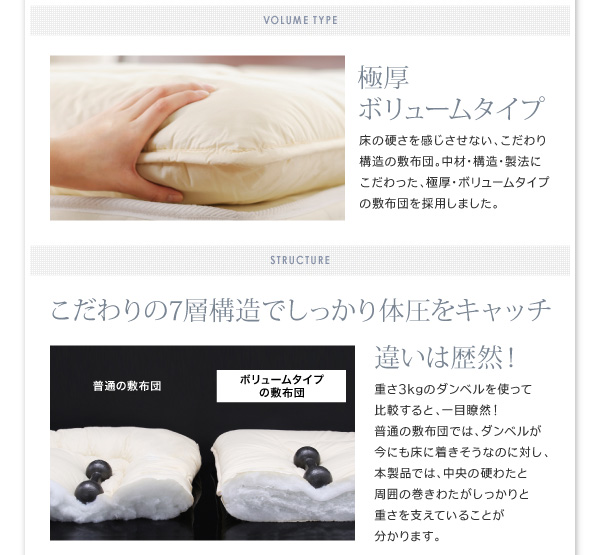 DOWNPASS認証 羽毛布団8点セット プレミアム敷布団タイプ 商品説明画像20