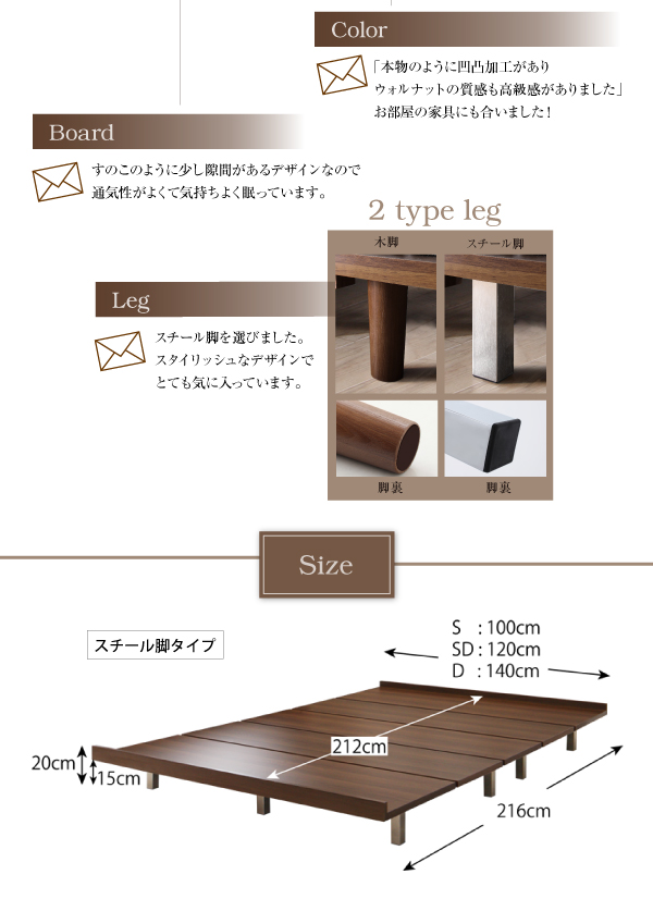 デザインボードベッドロング Girafy ジラフィ 商品説明画像15
