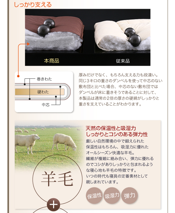 布団が使えるデザインローベッド Ailey アイリー 商品説明画像12