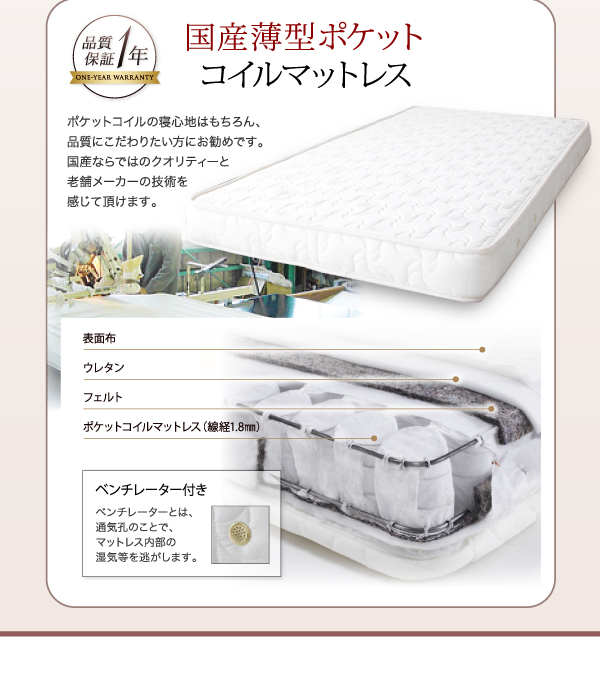 国産大容量収納ファミリーチェストベッド COLRIS コルリス 商品説明画像22
