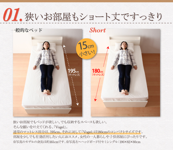 跳ね上げ収納ベッド Vogel フォーゲル 商品説明画像3