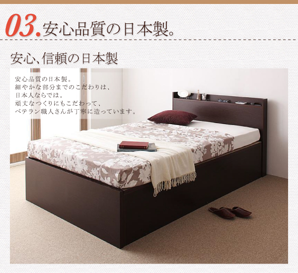 跳ね上げ収納ベッド Vogel フォーゲル 商品説明画像10
