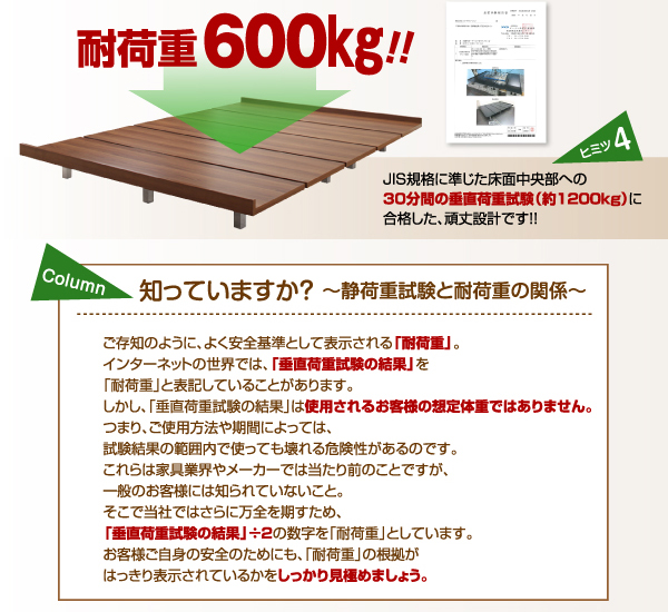 頑丈デザインすのこベッド RinForza リンフォルツァ 商品説明画像5