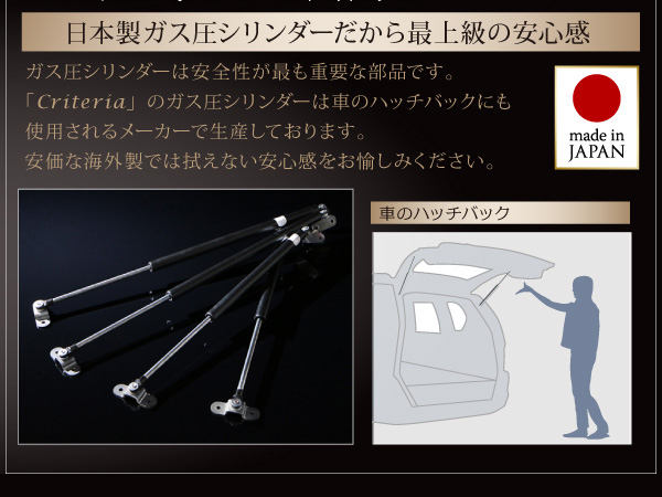 ガス圧跳ね上げ収納ベッド Criteria クリテリア 商品説明画像8