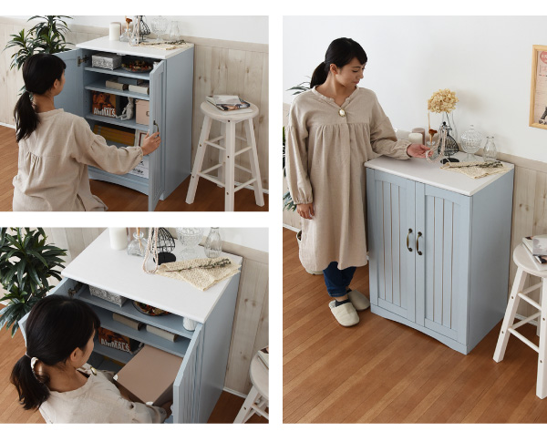 フレンチカントリー家具・Azur・アジュール キャビネット（幅60） FFC-0002 商品説明画像8