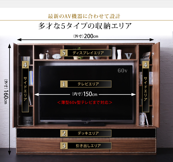 ハイタイプTVボード three-score スリースコア 商品説明画像4