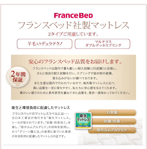 ハイヘッドデザインすのこベッド Brat ブラート 商品説明画像32