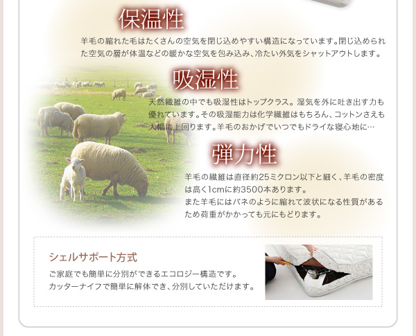 ハイヘッドデザインすのこベッド Brat ブラート 商品説明画像34