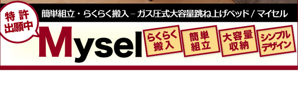 ガス圧跳ね上げ収納ベッド Mysel マイセル 商品説明画像37