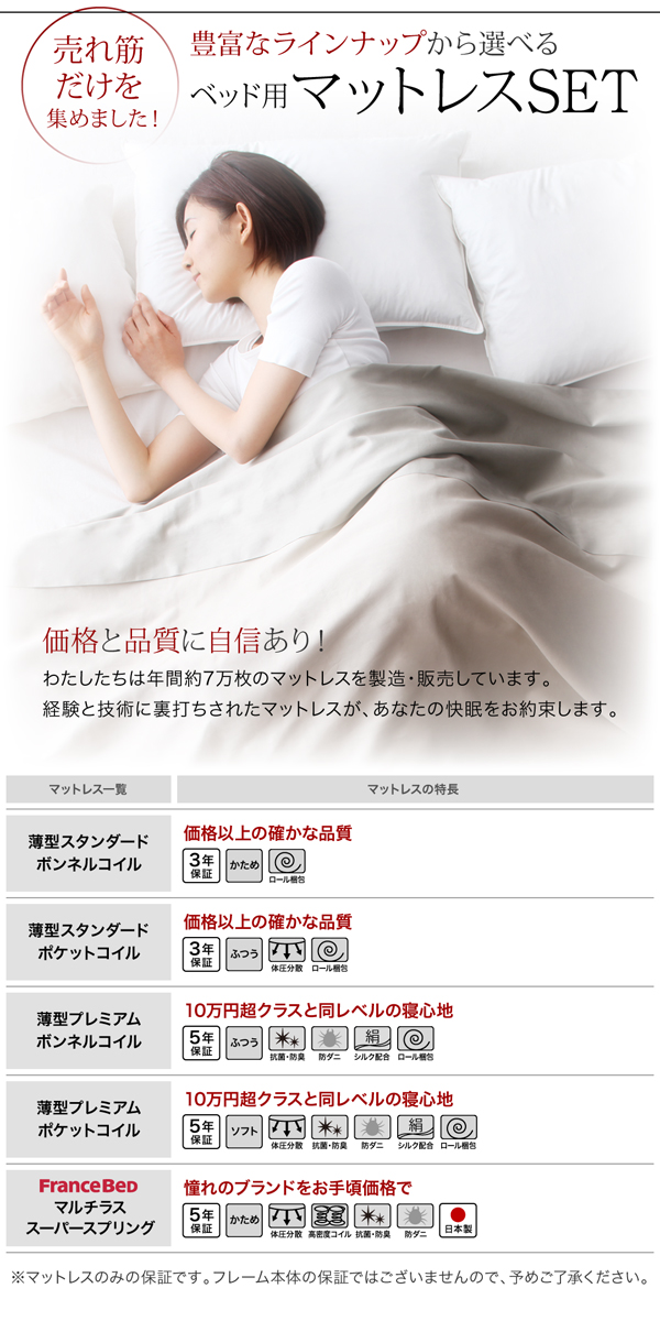 スライド収納付き_大容量チェストベッド Every-IN エブリーイン 商品説明画像17