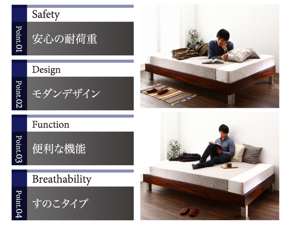 すのこステーションボトムベッド Tough-BOTTOM タフボトム 商品説明画像2