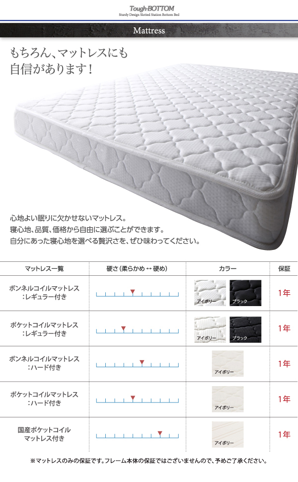 すのこステーションボトムベッド Tough-BOTTOM タフボトム 商品説明画像15