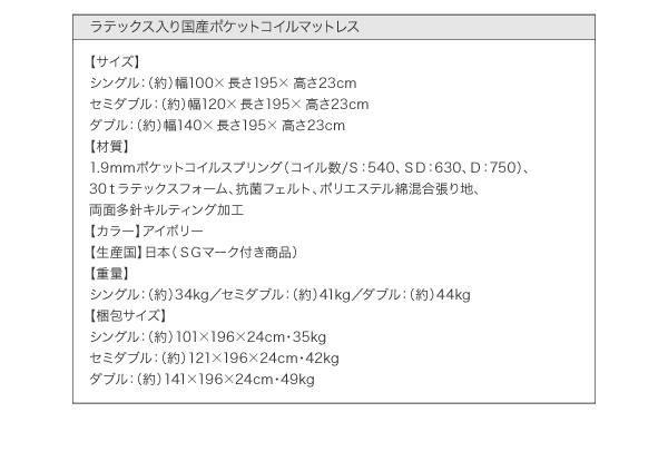 組み立て・分解簡単収納ベッド Lacomita ラコミタ 商品説明画像28
