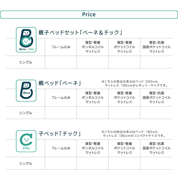 親子ベッド Bene&Chic ベーネ&チック 商品説明画像25