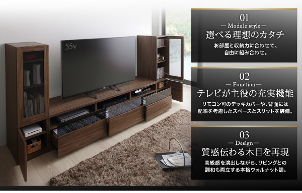 キャビネットが選べるテレビボードシリーズ add9 アドナイン 商品説明画像2