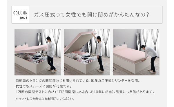 クローゼット跳ね上げベッド aimable エマーブル 商品説明画像10