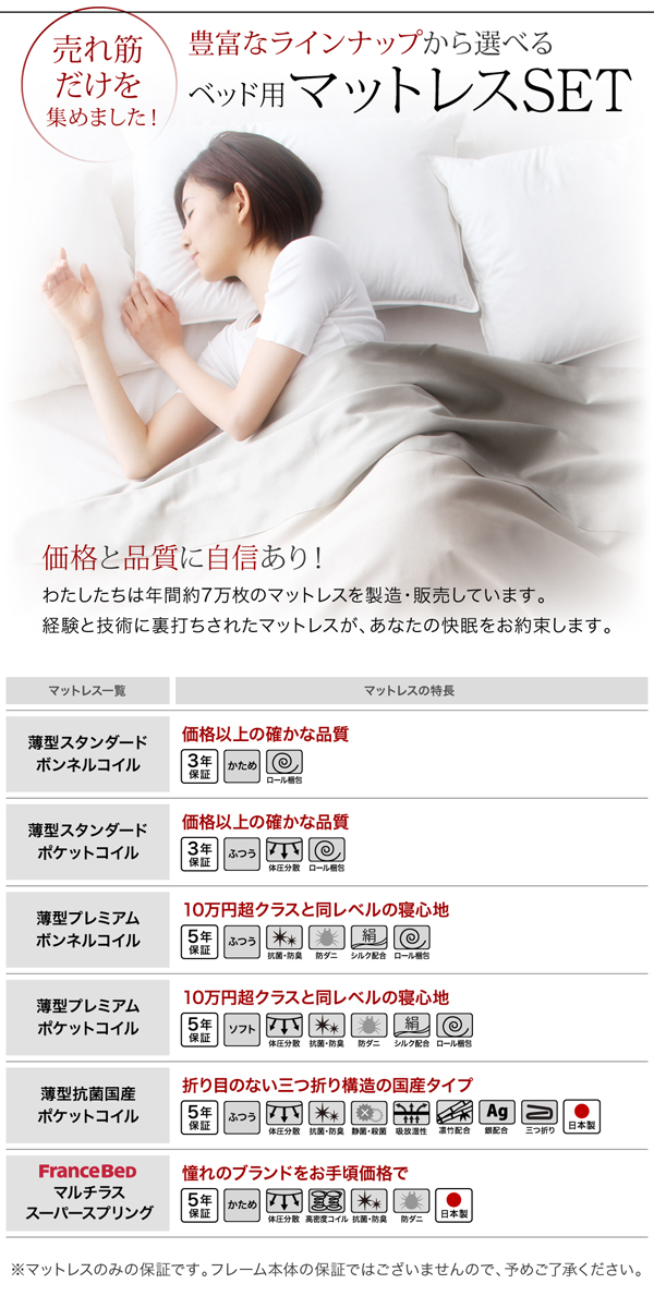 クローゼット跳ね上げベッド aimable エマーブル 商品説明画像22