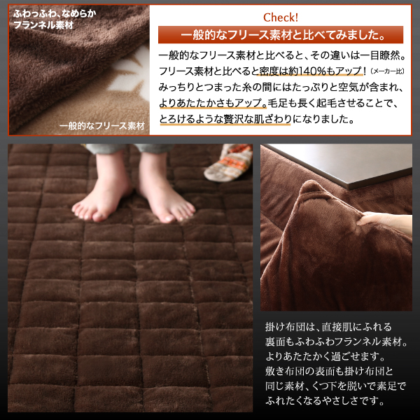 ストライプサテンカバー＆防ダニこたつ布団シリーズ 商品説明画像14