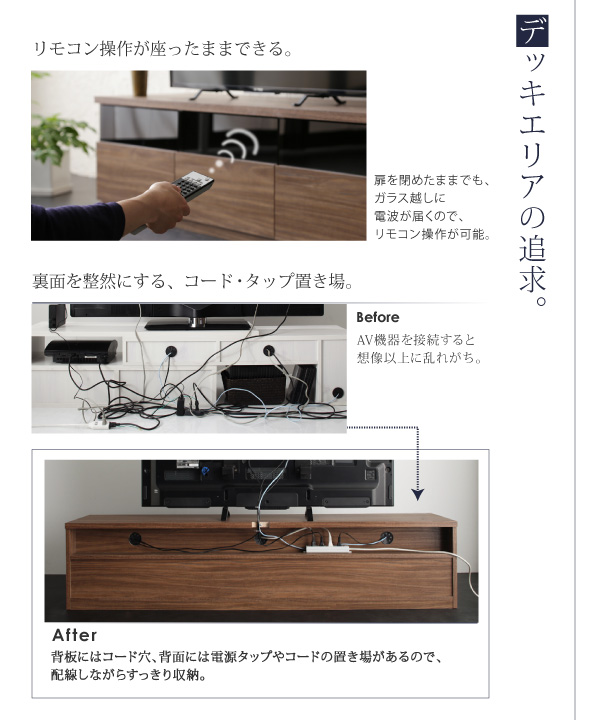 リビングボードが選べるテレビ台シリーズ TV-line テレビライン 商品説明画像8