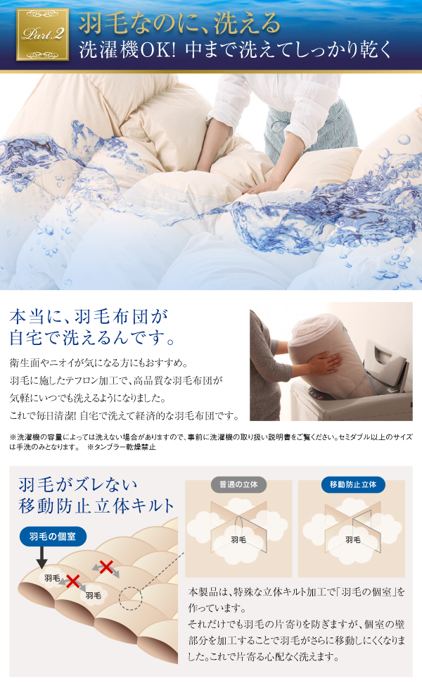 羽毛掛布団 Lucia ルチア 商品説明画像6