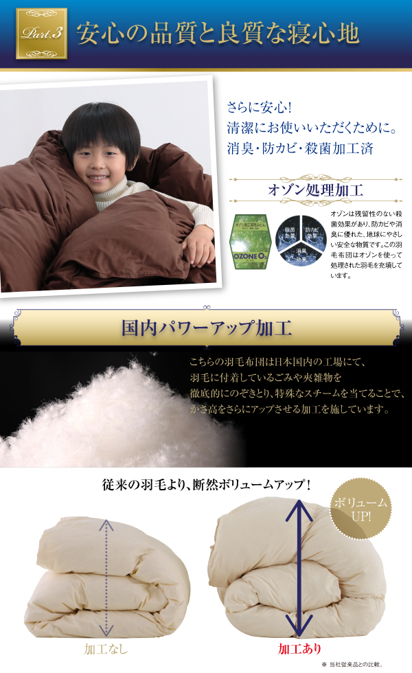 羽毛布団8点セット Lucia ルチア 商品説明画像9