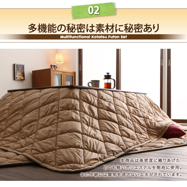 多機能こたつ布団 motto-CLEAN モットクリーン 商品説明画像3