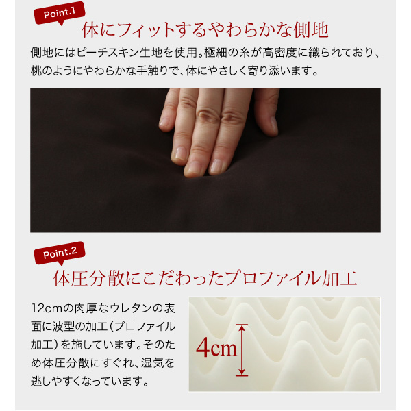 棚・コンセント付き収納ベッド Oslo オスロ 商品説明画像14