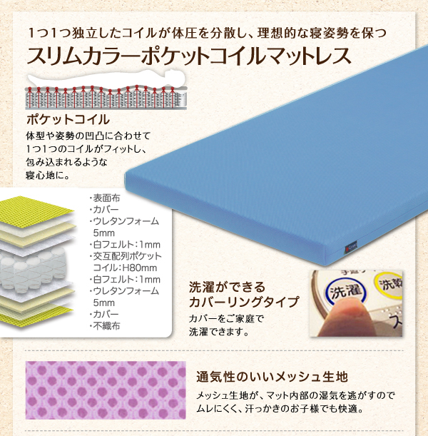棚・コンセント付きロータイプ二段ベッド myspa マイスペ 商品説明画像20