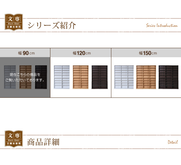 1cmピッチ文庫本収納ラック幅90 FRM-0009 商品説明画像16