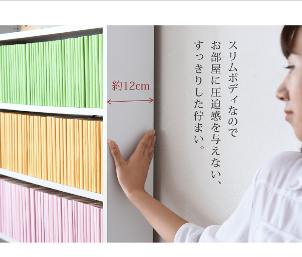 1cmピッチ文庫本収納ラック幅150 FRM-0011 商品説明画像2
