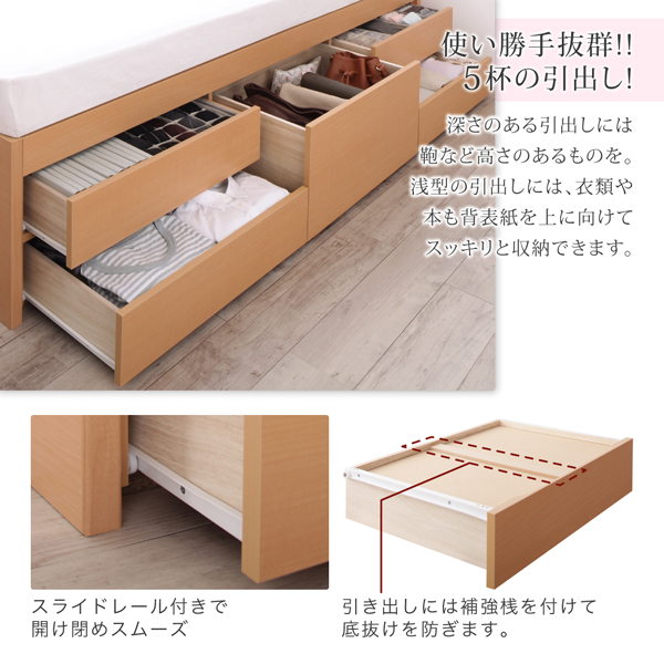 すのこヘッドレスチェストベッド Renitsa レニツァ 商品説明画像6