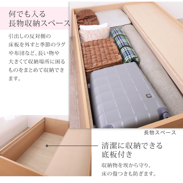 すのこヘッドレスチェストベッド Renitsa レニツァ 商品説明画像7